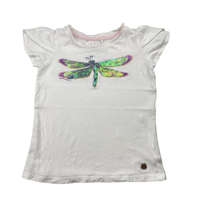 Girls Tutus & Tambourines, viscose tee / top, sequin dragonfly, GUC, size 5,  