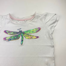 Load image into Gallery viewer, Girls Tutus &amp; Tambourines, viscose tee / top, sequin dragonfly, GUC, size 5,  
