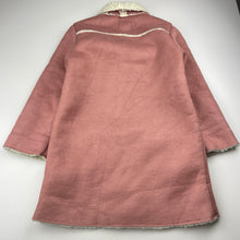 Load image into Gallery viewer, Girls Pumpkin Patch, fleece lined faux suede jacket / coat, L: 58cm, EUC, size 6,  