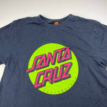 Load image into Gallery viewer, Boys SANTA CRUZ, navy cotton tee / top, EUC, size 10,  