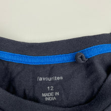 Load image into Gallery viewer, Boys Favourites, navy cotton long sleeve top, FUC, size 12,  