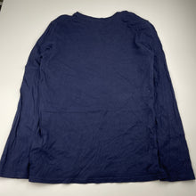 Load image into Gallery viewer, Boys Emerson Jnr, navy cotton long sleeve tee / top, EUC, size 14,  