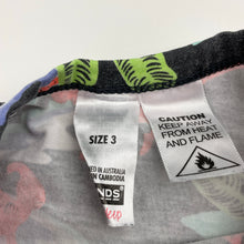 Load image into Gallery viewer, Boys BONDS, pyjama tee / top, dinosaurs (wash fade), FUC, size 3,  
