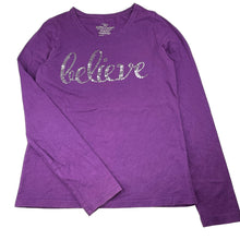Load image into Gallery viewer, Girls FADED GLORY, stretchy long sleeve top, sequins, GUC, size 14-16,  