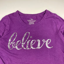 Load image into Gallery viewer, Girls FADED GLORY, stretchy long sleeve top, sequins, GUC, size 14-16,  