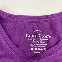 Load image into Gallery viewer, Girls FADED GLORY, stretchy long sleeve top, sequins, GUC, size 14-16,  