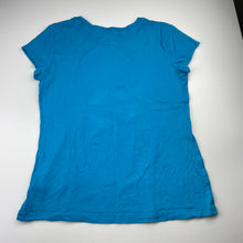 Load image into Gallery viewer, Girls Justice, blue cotton tee / top, EUC, size 14,  