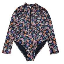 Load image into Gallery viewer, Girls Anko, floral long sleeve swim one-piece, EUC, size 14,  