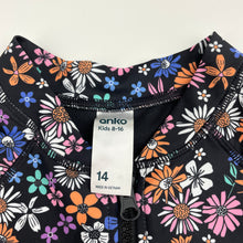 Load image into Gallery viewer, Girls Anko, floral long sleeve swim one-piece, EUC, size 14,  