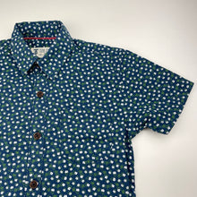 Load image into Gallery viewer, Boys TOM DAVID, floral cotton short sleeve shirt, EUC, size 8,  