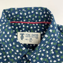 Load image into Gallery viewer, Boys TOM DAVID, floral cotton short sleeve shirt, EUC, size 8,  