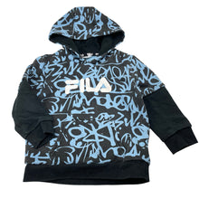 Load image into Gallery viewer, Boys FILA, fleece-lined hoodie sweater (wash fade), FUC, size 4,  