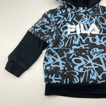 Load image into Gallery viewer, Boys FILA, fleece-lined hoodie sweater (wash fade), FUC, size 4,  