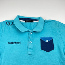 Load image into Gallery viewer, Boys TRENDY, cotton polo shirt top, armpit&#39;armpit: 35cm, GUC, size 7-8,  