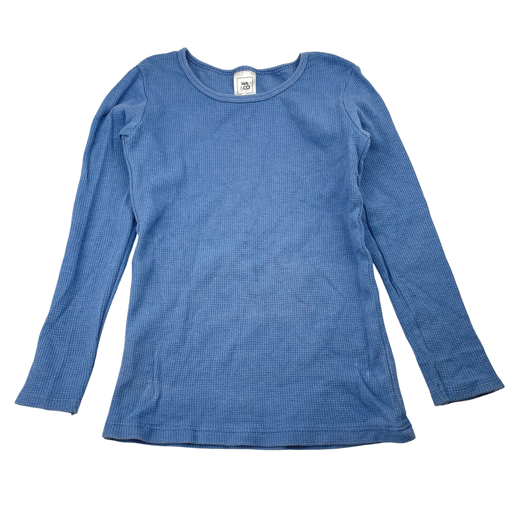 Boys Kids & Co, waffle cotton long sleeve top, GUC, size 4-6,  