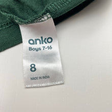 Load image into Gallery viewer, Boys Anko, green cotton tee / top, EUC, size 8,  