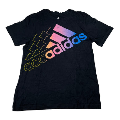 Unisex Adidas, black cotton tee / top, FUC, size 8-9,  