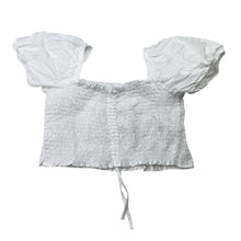 Load image into Gallery viewer, Girls Zara, shirred cropped cotton top, EUC, size 10,  