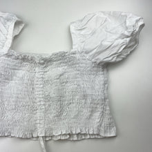 Load image into Gallery viewer, Girls Zara, shirred cropped cotton top, EUC, size 10,  