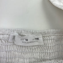 Load image into Gallery viewer, Girls Zara, shirred cropped cotton top, EUC, size 10,  