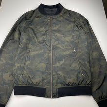 Load image into Gallery viewer, Boys Zara, lightweight cam print jacket, no size, armpit-armpit:50 cm, shoulder-cuff: 61cm, EUC, size 16-18,  