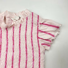 Load image into Gallery viewer, Girls Milkshake, shirred pink cotton top, EUC, size 8,  