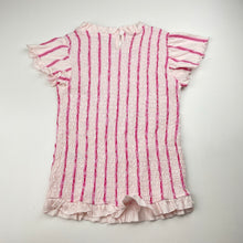 Load image into Gallery viewer, Girls Milkshake, shirred pink cotton top, EUC, size 8,  
