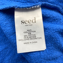 Load image into Gallery viewer, Girls Seed, blue fleece-lined sweater / jumper, GUC, size 12,  