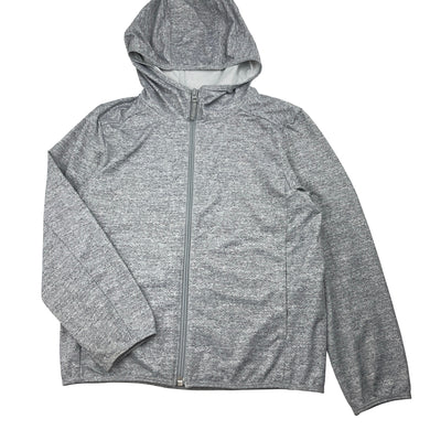 Unisex UNIQLO, lightweight zip-up hooded top, EUC, size 5-6,  