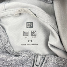 Load image into Gallery viewer, Unisex UNIQLO, lightweight zip-up hooded top, EUC, size 5-6,  