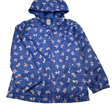 Girls Kids & Co, fleece-lined lightweight spray jacket, EUC, size 7,  