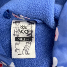 Load image into Gallery viewer, Girls Kids &amp; Co, fleece-lined lightweight spray jacket, EUC, size 7,  