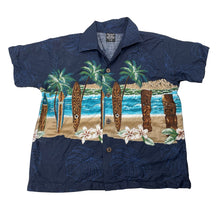Load image into Gallery viewer, Boys Favant Hawaii, cotton short sleeve shirt, surfboards, EUC, size 7-8,  