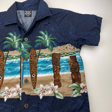 Load image into Gallery viewer, Boys Favant Hawaii, cotton short sleeve shirt, surfboards, EUC, size 7-8,  