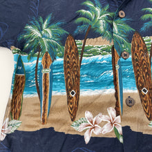 Load image into Gallery viewer, Boys Favant Hawaii, cotton short sleeve shirt, surfboards, EUC, size 7-8,  