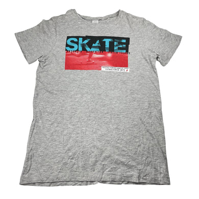 Boys Target, grey marle tee / top, skate, EUC, size 14,  
