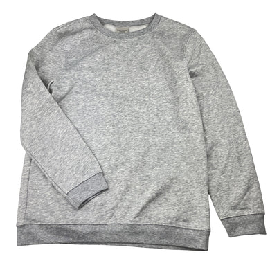 Boys Emerson Jnr, grey marle fleece-lined sweater, EUC, size 14,  