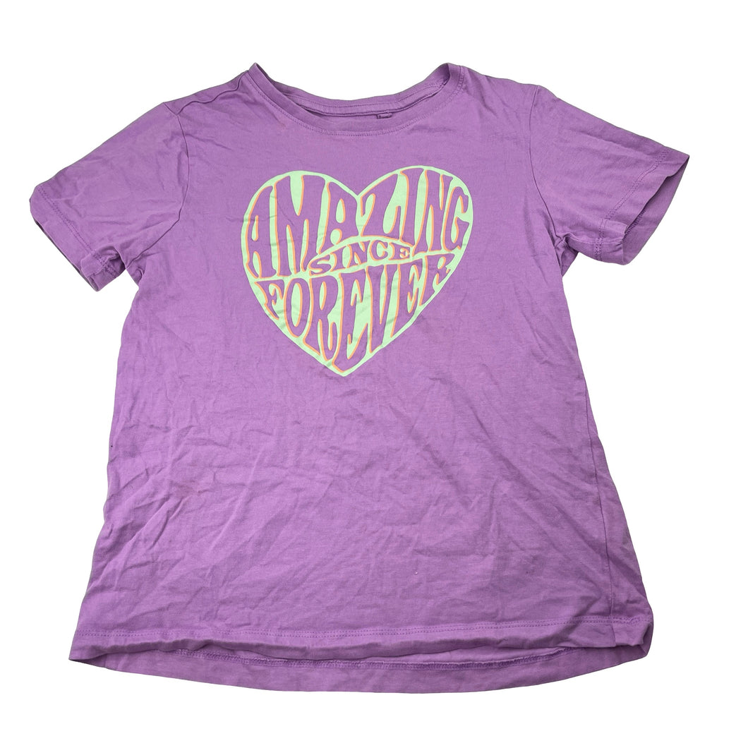 Girls Anko, purple cotton tee / top, GUC, size 10,  