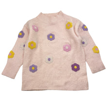 Load image into Gallery viewer, Girls Milkshake, stretchy sweater / jumper, flowers, GUC, size 4,  