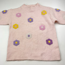 Load image into Gallery viewer, Girls Milkshake, stretchy sweater / jumper, flowers, GUC, size 4,  