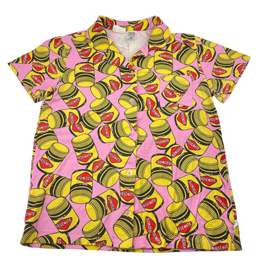 Girls Peter Alexander, Vegemite stretch cotton pyjama top, EUC, size 14,  