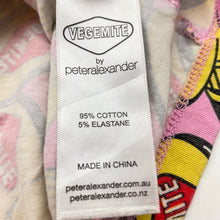 Load image into Gallery viewer, Girls Peter Alexander, Vegemite stretch cotton pyjama top, EUC, size 14,  