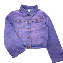 Load image into Gallery viewer, Girls Target, purple stretch denim jacket, GUC, size 10,  