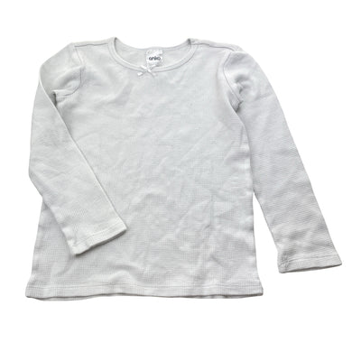 Girls Anko, waffle cotton pyjama top, GUC, size 4-6,  