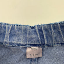 Load image into Gallery viewer, Girls Babe, stretchy denim shorts, elasticated, FUC, size 4-5,  