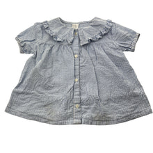 Load image into Gallery viewer, Girls H&amp;M, striped cotton blouse / top, EUC, size 1-2,  