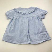 Load image into Gallery viewer, Girls H&amp;M, striped cotton blouse / top, EUC, size 1-2,  