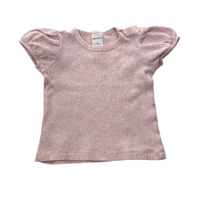 Load image into Gallery viewer, Girls Baby Berry, pink marle ribbed tee / top, FUC, size 0,  