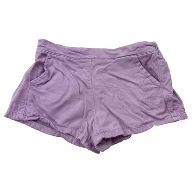 Girls Mango, purple viscose shorts, elasticated, GUC, size 3,  