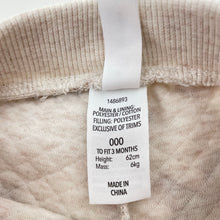 Load image into Gallery viewer, Unisex Dymples, quilted pants / bottoms, elasticated, EUC, size 000,  